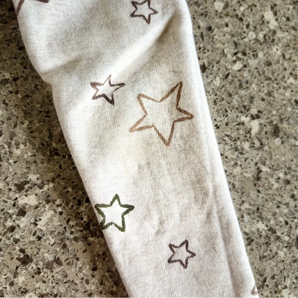 GAP Kids Cream Star Leggings Size XS